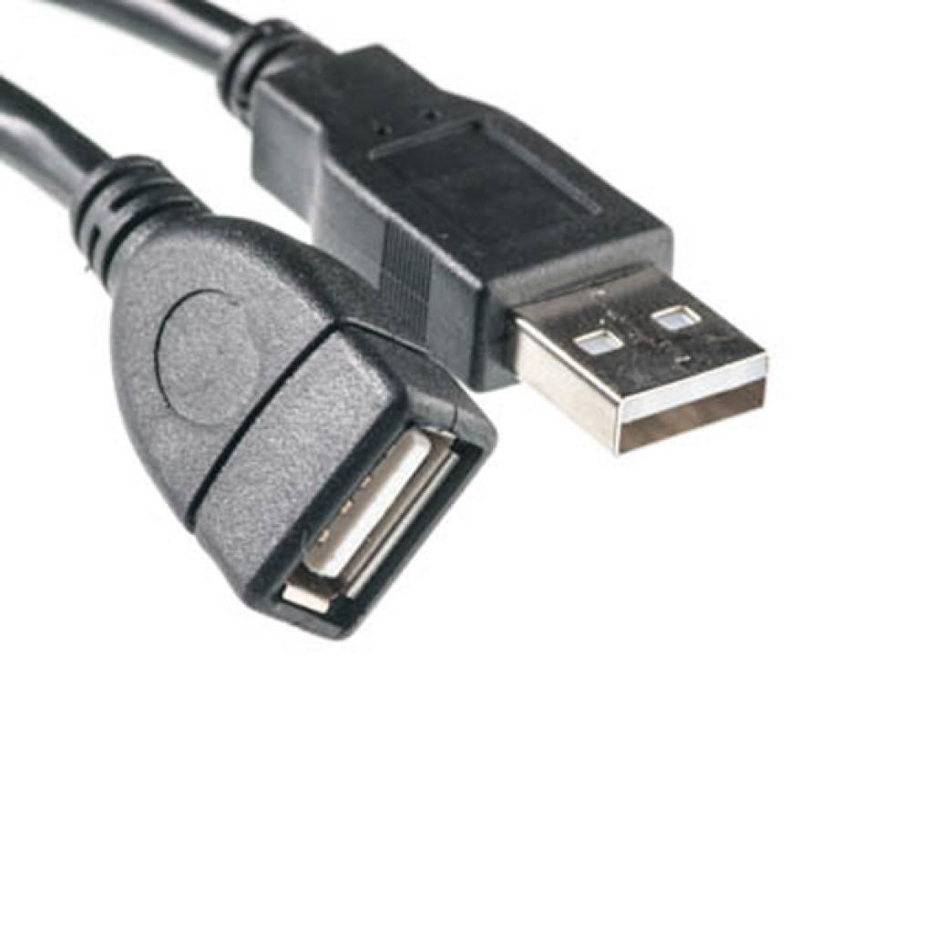 Удлинитель USB 2.0 AM/AF, 1.5m, 1 феррит, черный  Пакет Q300 [4429]