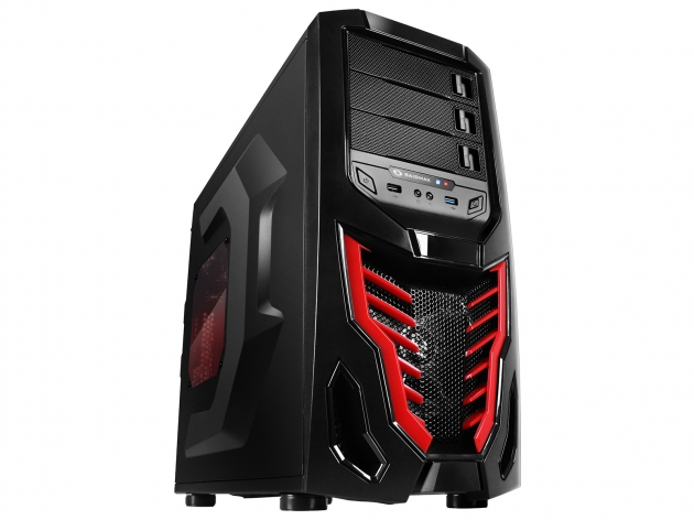 Корпус RAIDMAX COBRA-Z 502WBR RED Middletower без БП, ATX/mATX, 3*5,25&quot;; 3*3,5&quot;; 4*2,5&quot;, 525*240*460
