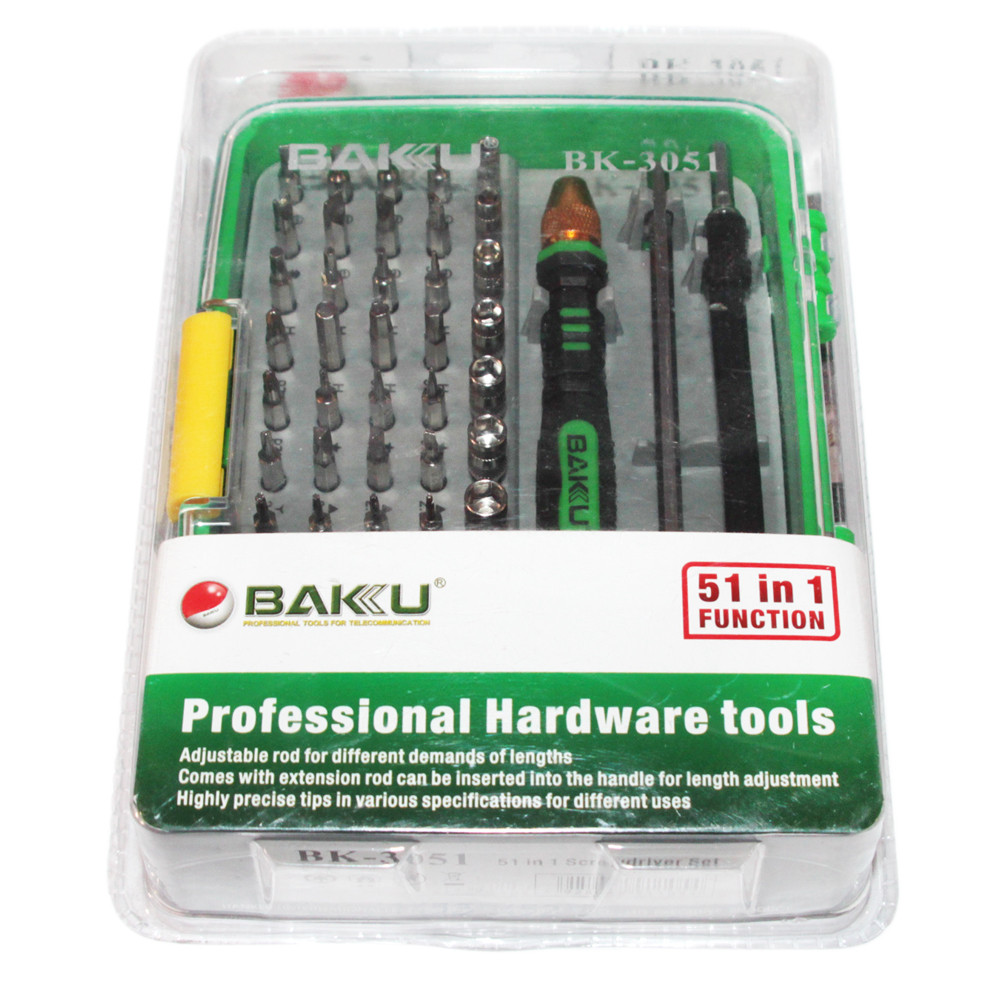 Набор отверток BAKKU BK-3051(Ручка+47насадок),Box [BK-3051]
