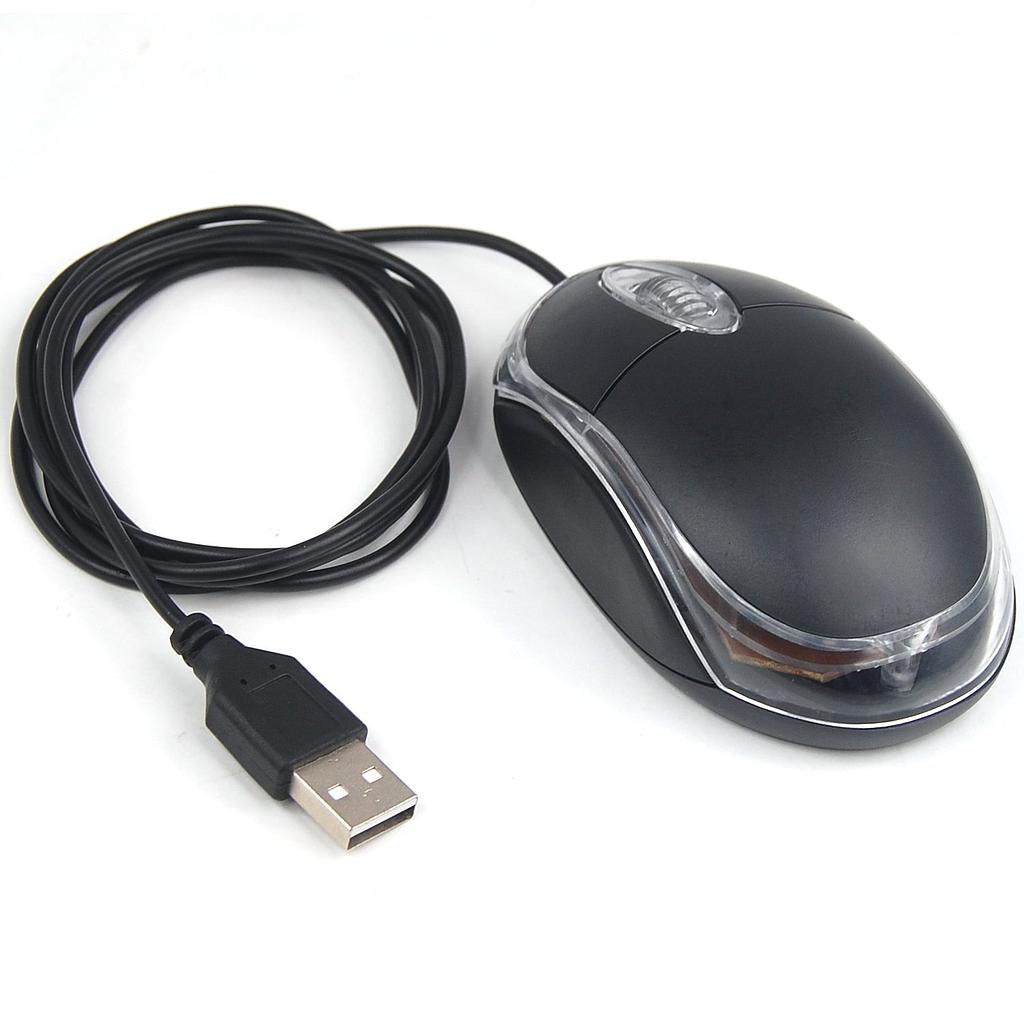 Миша Active USB, длина кабеля 115см, 2 кнопки+scroll, (98х60х36 мм), Black