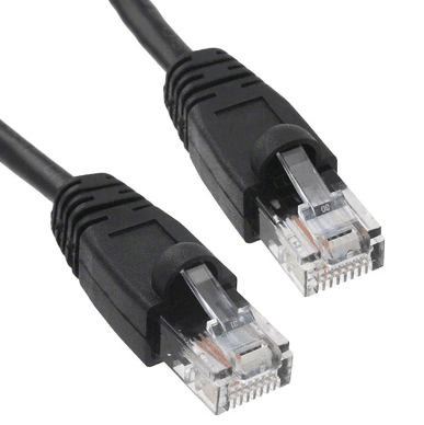 Патч-корд литой RITAR, CCA, UTP, RJ45, Cat.5e, 5m, черный [7511]