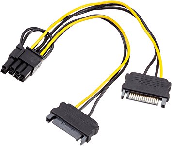 Кабель-переходник для питания видеокарты SATA+SATA--&gt;8P [13527]