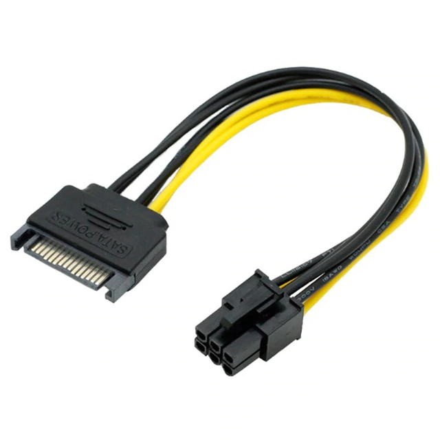 Кабель-переходник для питания видеокарты 6P--&gt;SATA M [11337]
