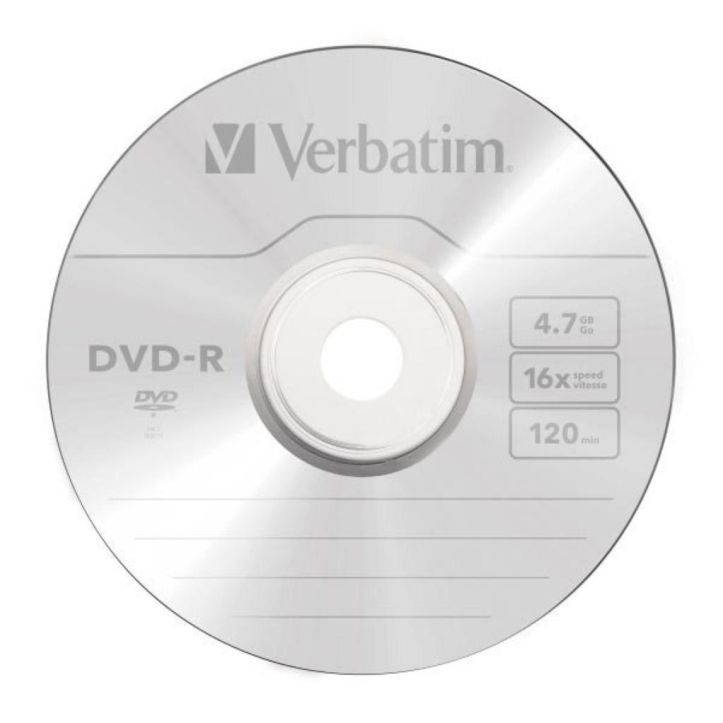 Диск DVD-R Verbatim 4.7Gb 16X Extra MATT SILVER (43791)