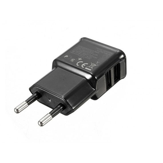 СЗУ Samsung, 220V-USB, 100-240V, 10W, 5-5.5V 2*2A, Black, ОЕМ