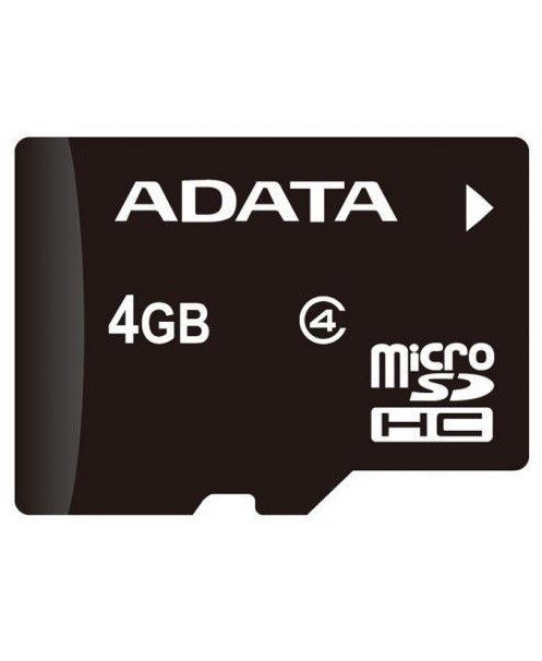 Карта памяти ADATA 4GB microSD class 4 (AUSDH4GCL4-R)