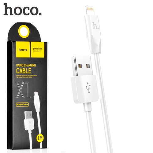 Кабель USB Hoco Lightning X1 Rapid 1м белый