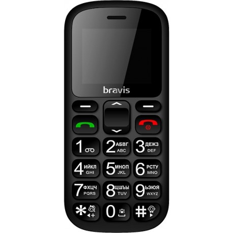 Мобильный телефон BRAVIS C181 Senior Dual Sim, black