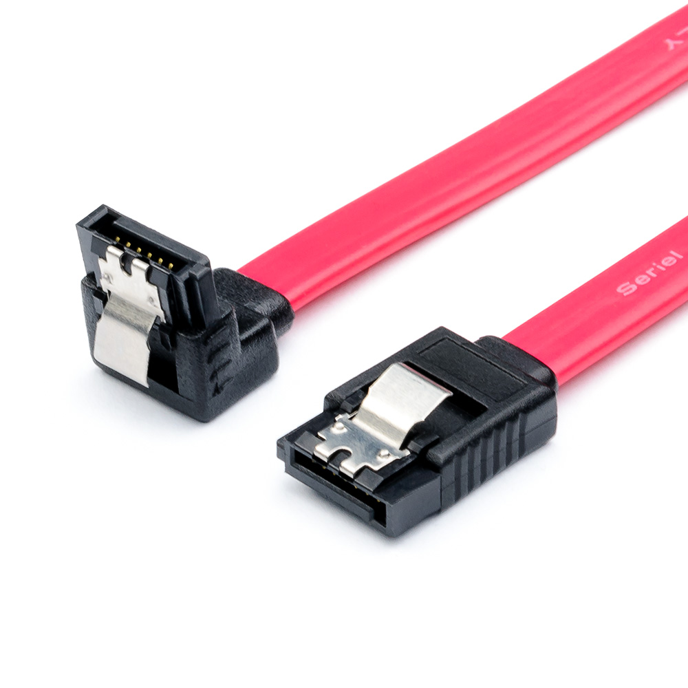 Кабель SATA-DATA 50 cm угловой с защелкой
