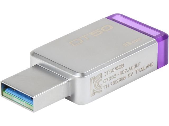 Флешка USB3.0 8GB Kingston DataTraveler 50 Metal/Purple (DT50/8GB)