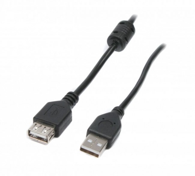 Кабель Maxxter USB2.0 AM/AF 3м., феррит [UF-AMAF-10]