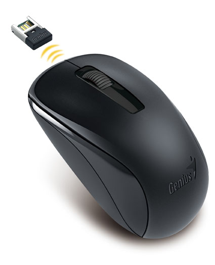 Мышь  беспроводная GENIUS Wireless NX-7005 BlueEye, Black [31030127101]