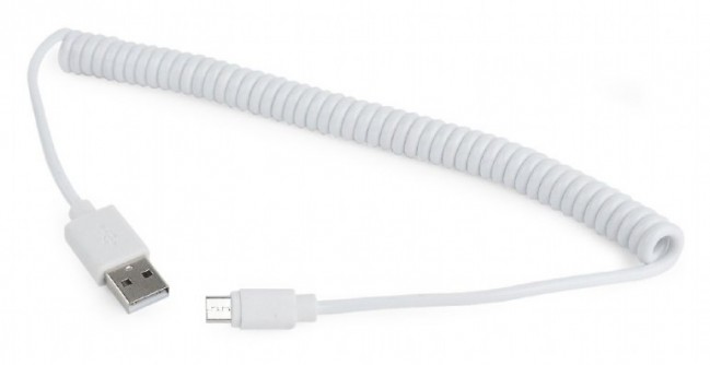 Кабель спіральний Cablexpert CC-mUSB2C-AMBM-6-W USB 2.0 A-папа / Micro B-папа [CC-mUSB2C-AMBM-6-W]