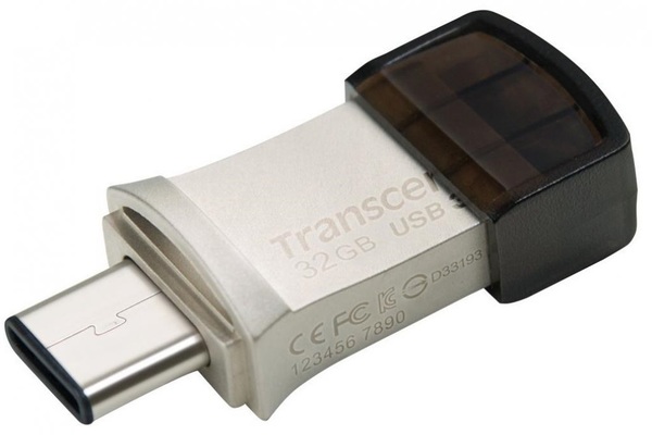 Флешка Transcend JetFlash 890 32GB Silver [TS32GJF890S]
