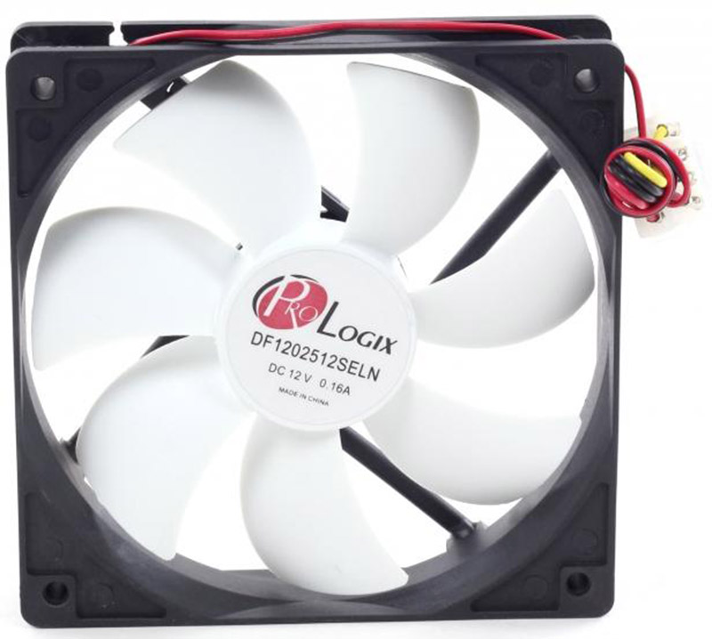 Вентилятор ProLogix 120*120*25 3pin Black/White PF-SB120BW3
