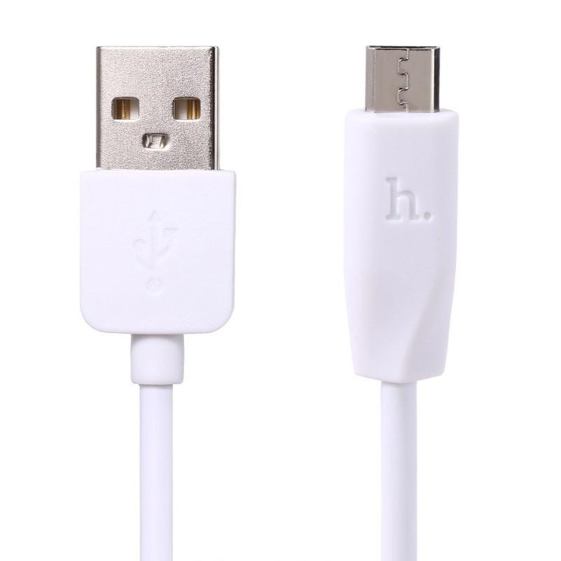 Кабель USB Hoco microUSB X1 Rapid 1m white