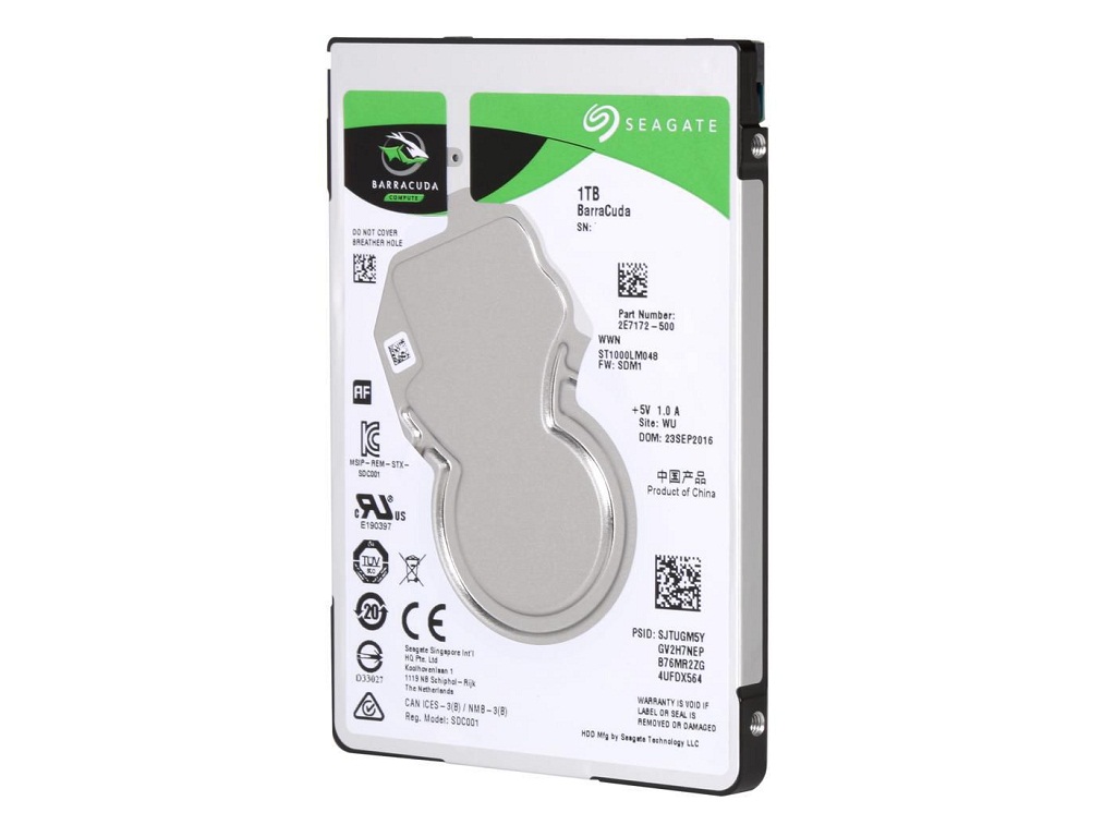 Жорсткий диск 2.5&quot; SATA 1.0TB Seagate BarraCuda 5400rpm 128MB [ST1000LM048]