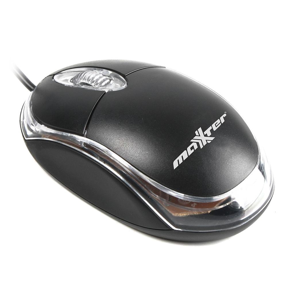 Миша Maxxter Mc-107 Black/Transparent