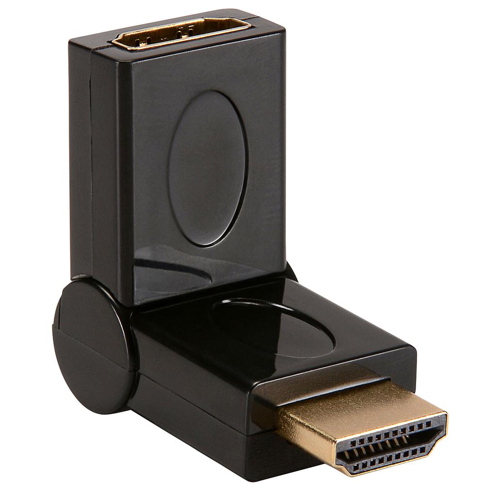 Переходник mini HDMI-M - HDMI-F поворотный