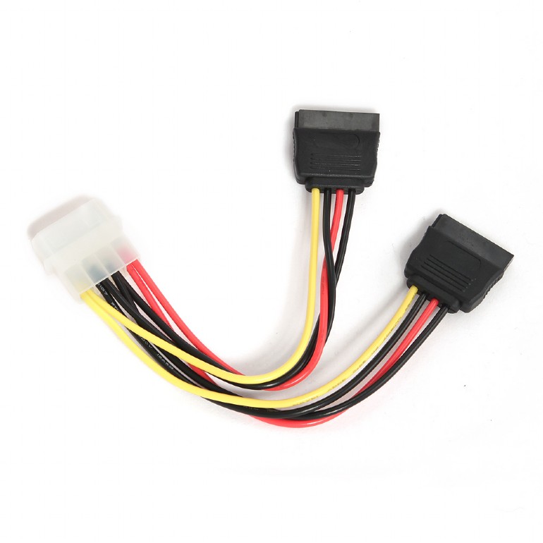 Кабель питания Cablexpert (CC-SATA-PSY) Molex M/F - 2хSATA, 0.015 м