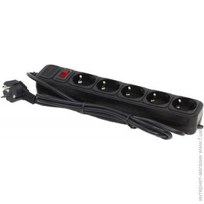Фильтр питания FrimeCom (FC-B4005W 3 B) 5 розеток, 3 м, черный