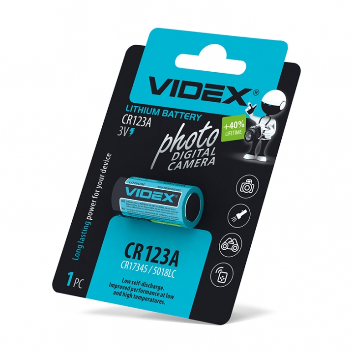 Батарейка CR123A Videx CR123A 3V