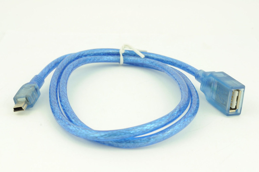 Кабель OTG miniUSB AF-5P 0.8m