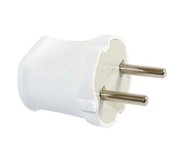 [009606] Вилка без заземления 6А 250V A113, White
