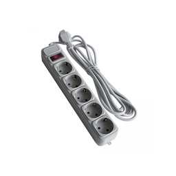 [009982] Фильтр питания Smartfortec 5 розеток, 4.5m, серый [SPS5-G-15G]