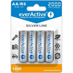 [010142] Аккумулятор everActive AA/HR06 Ni-MH 2000mAh BL 4шт