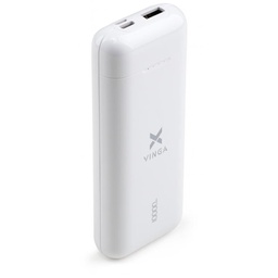 [010186] Батарея универсальная Vinga 10000 mAh glossy white (VPB1MWH)