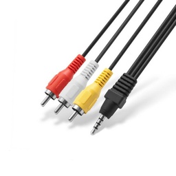 [010362] Кабель 3.5/3RCA 0.5m